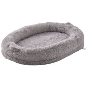 VEVOR Human Dog Bed 72x48x10in Large Human Size Dog Bean Bed Washable PV Velvet VEVOR Human Dog Bed 72x48x10in Large Human Size Dog Bean Bed Washable PV Velvet